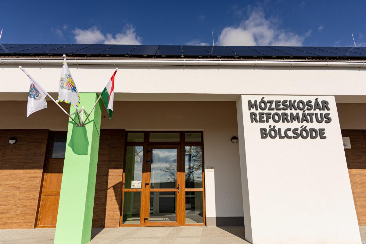 Elkészült Mózeskosár bölcsődénk homlokzati képe.